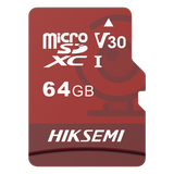 MicroSD HIKSEMI NEO Plus / 64 GB / 95 MB/s Lectura / 40 MB/s Escritura / Clase 10 U3 / TLC NAND / Especializada Para Videovigilancia 24/7