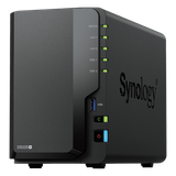 NAS DiskStation DS225+ | 2 Bahías | Intel Celeron J4125 | 2 GB DDR4 | Hasta 40 TB | Puertos 1GbE y 2.5GbE | USB 3.2 Gen 1 | Compatible con RAID | Synology DSM.