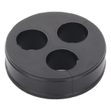 Inserto de Caucho de 4″ Con Tres Orificios para Cable de 7/8 in
