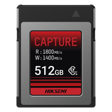 Memoria CFexpress Tipo B / 512 GB / 1800 MB/s Lectura / 1700 MB/s Escritura / Video 8K / PCIe Gen 3×2