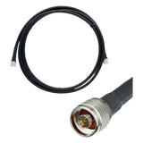 Jumper Coaxial con Cable Epcom405 | Conector N Macho en los Extremos | 3 Metros (9.84 pies) de Longitud.
