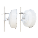 Antena direccional de alta resistencia, Ganancia 30 dBi, (4.9 -6.4 GHz), Plato hondo para mayor inmunidad al ruido, Conectores N-Hembra, Montaje incluido.