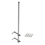 Mástil de 3 m de 1-1/4″ diámetro ced. 30 con Herrajes para Sujeción a Pared.