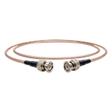 Jumper de Alta Calidad para Telecomunicaciones, 60 cm (23.62 pulgadas) de Longitud, BNC-Macho Ambos Extremos