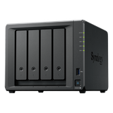 NAS DiskStation DS925+ | 4 Bahías | Expandible a 9 Bahías | 2 Puertos 2.5GbE | 2 Ranuras M.2 NVMe | AMD Ryzen V1500B | 4 GB DDR4 ECC | Hasta 565 MB/s Escritura Secuencial | Compatible con RAID | Synology DSM.