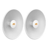 Antenas Modulares Dual Slant, 4.9 - 6.4 GHz, Dimensiones (42.9 cm), Apertura 8 ° Ganancia de 25 dBi, Diseñada para radio C5x