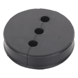 Inserto de Caucho de 4″ Con Tres Orificios para Cable de 3/8 in