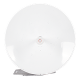 Antena direccional de 4 ft, 5.1 a 7.125 GHz, Ganancia 36 dBi, Conectores RP-SMA Hembra, Polarización doble, incluye montaje para torre o mástil