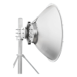 Antena parabólica 4 ft para radio B11 y AF11, ganancia de 40.5 ± 1 dBi, conector guía de onda, Alto aislamiento al ruido en enlaces vecinos, 10-12 GHz, Montaje de acero inoxidable incluido