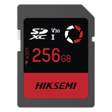 Memoria SD / 256 GB / 180 MB/s Lectura / 150 MB/s Escritura / V30 U3 / Para Drones y Cámaras de Acción / HIKSEMI CAPTURE E30