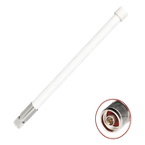 1 Antena Omnidireccional / Doble Banda 2.4 GHz y 5 GHz / Ganancia 7 dBi (2.4 GHz) y 10 dBi (5 GHz) / Exterior / Polarización Vertical / Conector N Macho