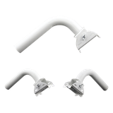 Montaje universal flexible para instalación en poste o pared, compatible con equipos Ubiquiti, Mimosa, Cambium y Altai