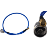 Cable Coaxial de Baja Pérdida / Jumper 50 cm / N - RPSMA / 50 Ohm / DC - 6 GHz / VSWR ≤1.25 / Baja Atenuación / Cubierta Azul / IEC 60169
