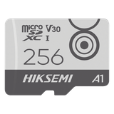 MicroSD HIKSEMI CITY GO / 256 GB / 100 MB/s Lectura / 90 MB/s Escritura / Clase 10 U3 V30 / TLC NAND / Especializada Para Videovigilancia Móvil 24/7