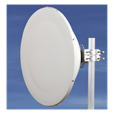 Antena direccional Alto Rendimiento / Parábola profunda para mayor aislamiento al ruido /4 ft / Guía de onda para radio B5x y C5x / Ganancia de 35 dBi / Soporte de acero inoxidable / Polaridad en 90 ° y 45 ° / Incluye montaje.