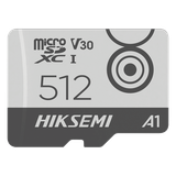MicroSD HIKSEMI CITY GO / 512 GB / 100 MB/s Lectura / 85 MB/s Escritura / Clase 10 U3 V30 / TLC NAND / Especializada Para Videovigilancia Móvil 24/7