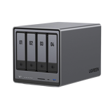 NASync DXP4800 | SO UGOS Pro | Intel N100 12th Gen Intel® Quad Core™ | 4-Bahias (SATA) hasta 96TB | 2* M.2 SSD hasta 16TB| 8GB DDR5 (Exp. a 16GB) | 2.5Gb Dual Ethernet | HDMI 4K | 2* USB2.0 | 1*USB 3.2Gen | 1* USB 3.2Gen2 | 1*USB-C 3.2Gen2 | SD