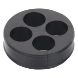 Inserto de Caucho de 4″ Con Cuatro Orificios para Cable de 7/8 in