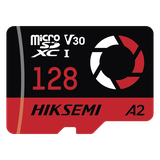 Memoria microSD / 128 GB / 180 MB/s Lectura / 150 MB/s Escritura / V30 U3 A2 / Para Drones y Cámaras de Acción / HIKSEMI CAPTURE E3