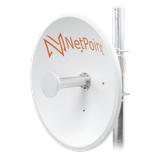 Antena Direccional de alto rendimiento / diámetro de 60 cm / 4.9-6.4 GHz / Ganancia 30 dBi / SLANT de 45 ° y 90 ° / Ideal para 30 km / Conector N-Hembra / Montaje y jumpers incluidos.
