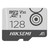 MicroSD HIKSEMI CITY GO / 128 GB / 100 MB/s Lectura / 90 MB/s Escritura / Clase 10 U3 V30 / TLC NAND / Especializada Para Videovigilancia Móvil 24/7