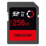 Memoria SD / 256 GB / 300 MB/s Lectura / 260 MB/s Escritura / V90 U3 / Para Video 8K Profesional / HIKSEMI CAPTURE E90