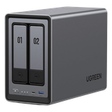 NASync DXP2800 | SO UGOS Pro | Intel N100 12th Gen Intel® 4 Core™ | 2 Bahías SATA hasta 48TB | 2-Bahias (M.2 NVMe) hasta 16TB | 8GB DDR5 (Exp. a 16GB) | Ethernet 2.5G | HDMI 4K | 2* USB2.0 | 1*USB 3.2Gen | 1* USB 3.2Gen2 | 1*USB-C 3.2Ge