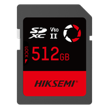Memoria SD / 512 GB / 250 MB/s Lectura / 180 MB/s Escritura / V60 U3 / Para Fotografía Profesional 4K / HIKSEMI CAPTURE E60