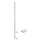 Mástil Liviano de Pared de 1.5 m (Diam. 1-1/4″) con Cejas de Fijación Soldadas, ¡No se gira! Incluye Taquetes para instalación.
