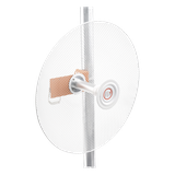 Antena direccional con diseño aerodinámico para minimiza la resistencia al viento, Ganancia de 30 dBi, frecuencia (4.9 - 6.5 GHz), Polarización doble, incluye montaje para torre o mástil